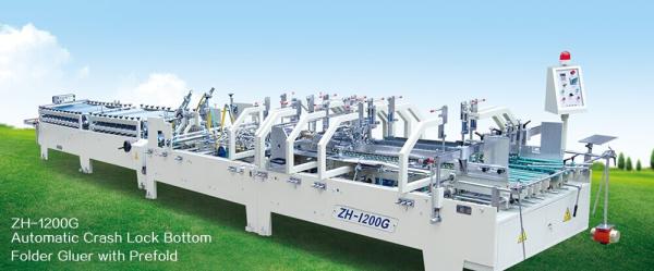 Buy Automatic Crash Lock Bottom Folder Gluer with Prefold, Multi-function Box Folding + Gluing at wholesale prices