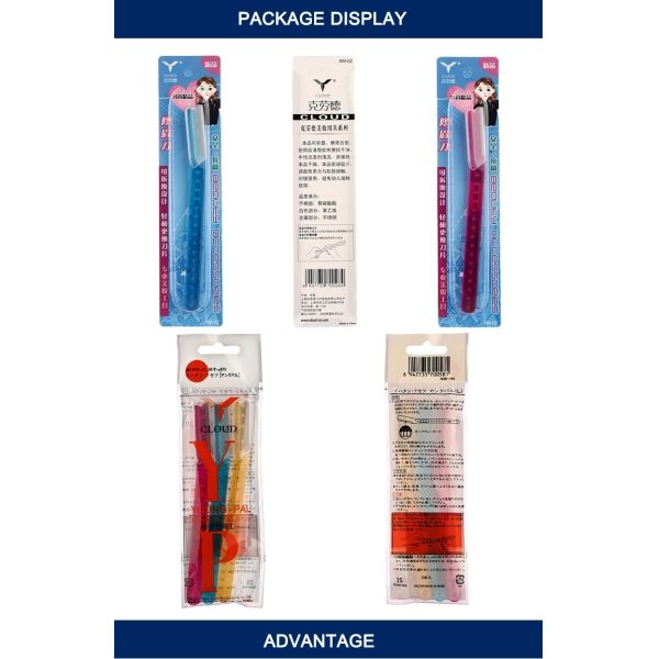 Women Translucent Hair Shaving Razor Folding Rustproof Reticulate Knife Edge