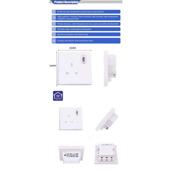Tuya With Electricity Monitoring Function Wall Plugs Sockets Zigbee