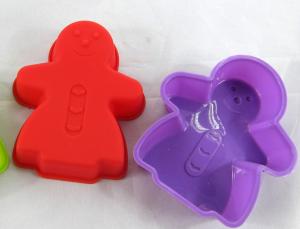 Quality Odorless Silicone Kitchenware Products Chocolate Santa Molds For Homemade Cake for sale