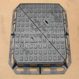 China Heavy Duty Sand Cast Ductile Iron Double Triangular Manhole Cover & Frame Drawing From China on sale