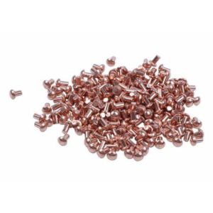 China Carbon Steel round head solid rivet 7/16 1/2 Customized brass finishing solid rivet on sale