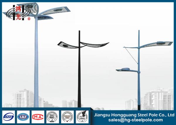 Buy 5 - 20mm Wall Thickness Q235 Decorative Steel Street Lighting Pole Weather Resistance at wholesale prices