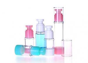 China Variety Colors Airless Lotion Bottles Pink Blue White Cosmetic Pump Bottles on sale