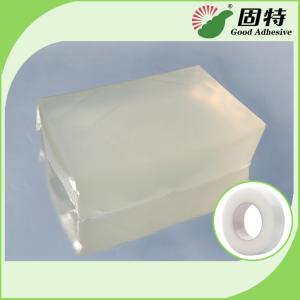 China Colorless transparent Block Pressure Sensitive Hot Melt Glue , Colorless Transparent Medical Tape Adhesive Hot Melt on sale