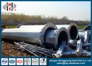 China Shockproof Steel Tubular Power Transmission Poles Low Voltage on sale