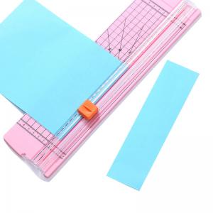 China Maximum Cutting Thickness 12 Sheets of 80GSM Paper Mini Manual Paper Cutter for Office on sale