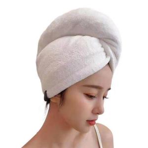 Quality Single Layer Twisty Turban Hair Towel 100% Cotton Hair Drying Towel Hat for sale