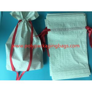 Buy cheap White CPE Drawstring Plastic Bags For New Year Gift / Women 'S Personal Items from wholesalers