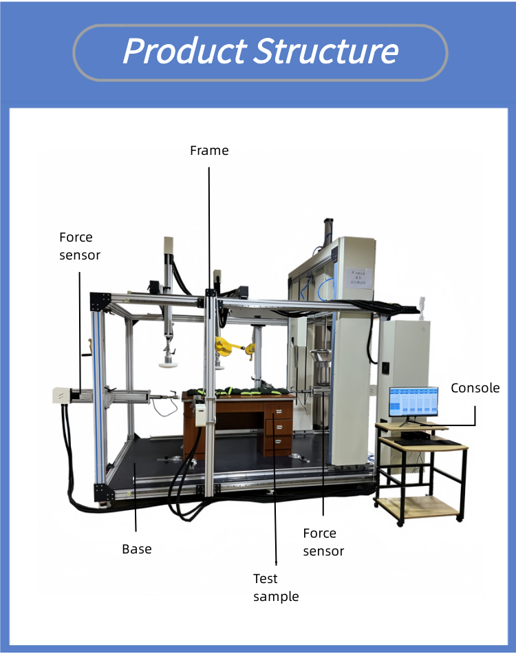 Furniture Counter Testing Equipment Desk Comprehensive Strength & Durability Testing Machine