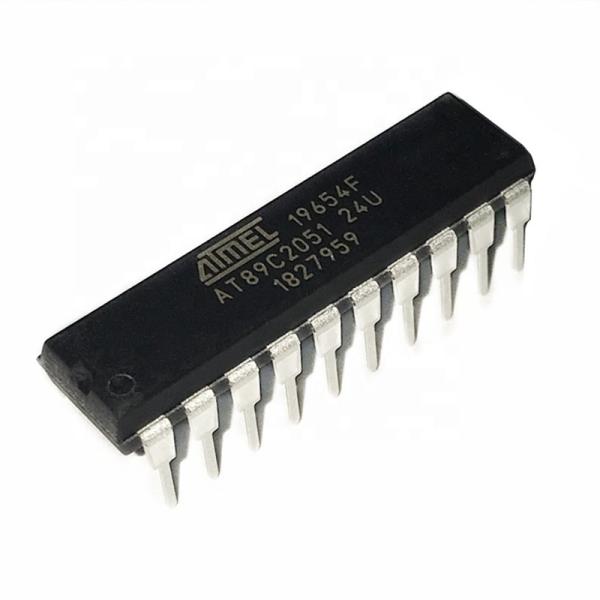 Buy 89C2051 ic chip AT89C2051-24PU  Integrated Circuits MCU 8BIT 2KB FLASH DIP20 8-bit memory 2K flash memory IC chip at wholesale prices