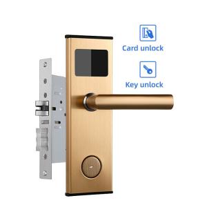 Quality Cerradura Hotel Door Security Locks 1.5V Alkaline MF1 Card Smart Door Locks for sale