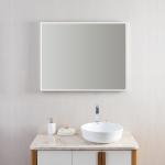 Memory Function Vanity Mirror With Led Lights Modern Design Touchable Screen
