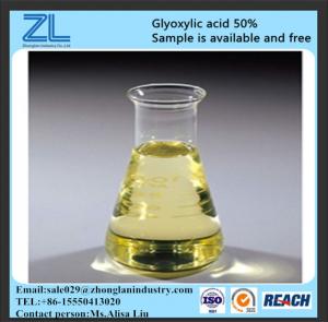 China glyoxylic acid 50% used for fertilizer,CAS NO.:298-12-4 on sale