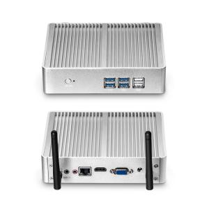 China Intel Celeron And Core Fanless Mini PC With DDR3 RAM 8GB Support Dual Screen Display on sale