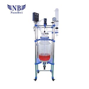 Buy cheap Lab Chemical 50L Double Layer Glass Reactor from wholesalers