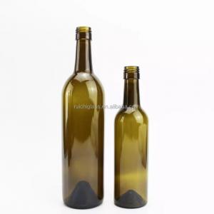Quality Champagne Green Square 100ml 250ml 500ml 750ml 1L Cooking Olive Oil Bottle with Lid for sale