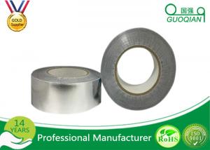 High Heat Aluminum Foil Tape With Adhesive Sliver / White Color