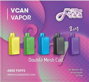Quality Vcan Disposable Pod Device Kit E-Cigarettes 4800puffs Rechargeable Battery 14ml Prefilled Pod Cartridge for sale