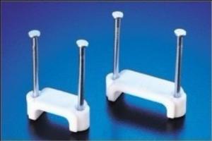 Quality Double nail type flat cable clips for sale