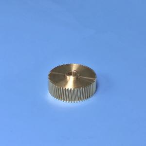 Quality 0.5 Module High Precision Gear , Brass Helical Gear With Hobbing Machining for sale