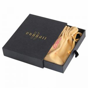 Quality Black PMS 1200g Cardboard Gift Presentation Boxes CMYK With Ribbon for sale