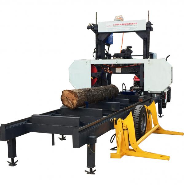 Buy Gasoline Engine Band Saw Horizontal Wood Cutting Automatic Portable Sawmill at wholesale prices