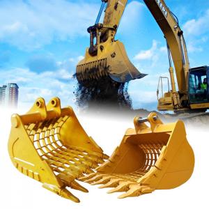 China Construction Excavator Skeleton Bucket , Mini Bobcat Sieve Bucket For 5 Tonne Excavation on sale