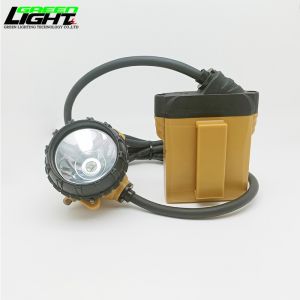 China 10.4Ah Rechargeable Corded Cap Lamp Coal Mining Lights 25000 lux 18hrs Working Time with Low Power Warning on sale