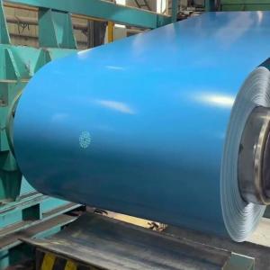 Quality Blue Color Zinc Coated And Prepainted Steel Coil With Protective Layer for sale
