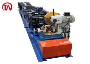 Quality PPGI / AL Downpipe Roll Forming Machine Fly Saw Cutting Gutter Rolling Machine for sale