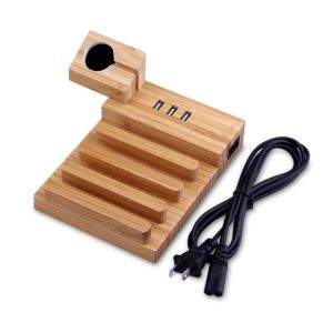 Buy cheap Wood USB Charging Station , Apple Watch Charging Slot Phone Charging Docking from wholesalers