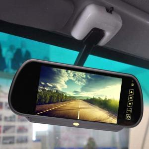Quality Customized 7 Inch Rearview Mirror LCD Monitor , Wireless Backup Camera With Chrome for sale