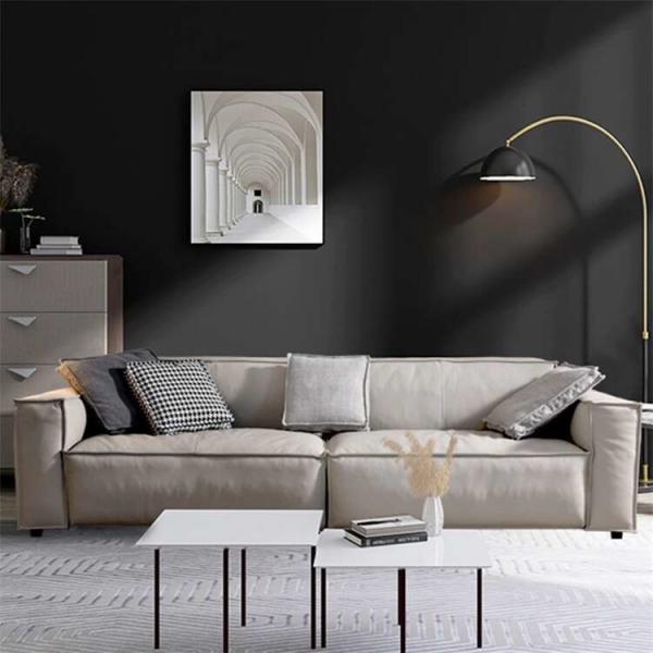 Fabric Cover Home Sofa Set Modular Sofa 3 Seats 4 Seats Ottoman