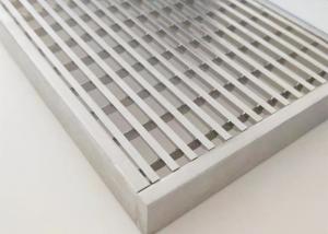 China 5mm Thckness Deep Overflow Stainless Steel Drainage Grating For Swimming Pool Or Stair Treads on sale