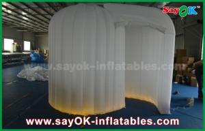China Photo Booth Backdrop Decoration Led Igloo Inflatable Photo Booth Enclosure Cube With Lighting on sale