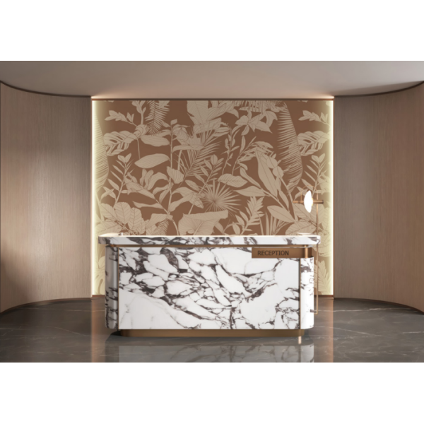 Luxury 3D Printed Art Background Wall Panel Eco Composite Substrate Interior