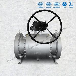 China Forged Trunnion Ball Valve High Shut Off Sealing Mechanism And Low Torque Operation on sale