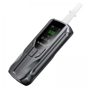 Quality Fuel Cell Sensor Breath Analyser Machine Black Breath Test Machine For Alcohol for sale