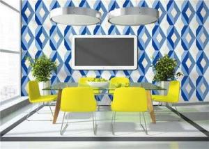 Quality Lounge Room Removable 3D PVC Wallpaper Floral Decoration ISO CE Standard for sale