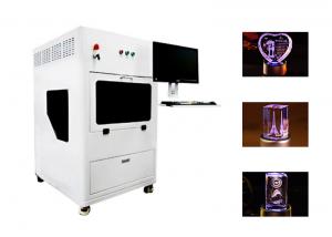 Quality White 3D Crystal Laser Engraving Machine  For Crystal And Glass Engraving for sale