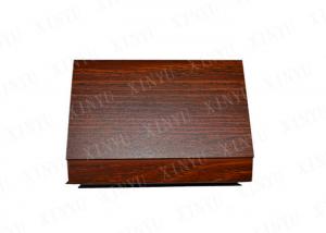 China Cherry Wood Color Aluminum Square Tube for Decoration and Aluminum Floor on sale
