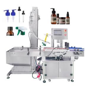 China Increase Productivity With Automated Cap Sealing Machine By Four Wheel Capping on sale