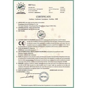 Zhangjiagang Sunswell Machinery Co., Ltd. Certifications