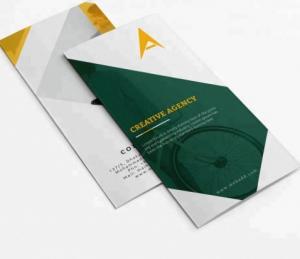 Quality Custom Color Print Brochure Design Flyer Gate Fold Brochure Printing Service folded leaflet printing for sale