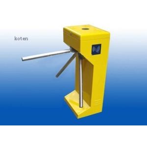 Buy cheap Yellow Color Tripod Turnstile Gate Steel Material Painted Push By Hand from wholesalers