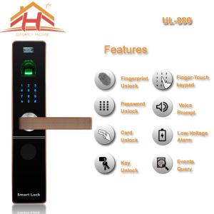 Quality Zinc Alloy Material IC Card Entry Door Lock with Password function for sale