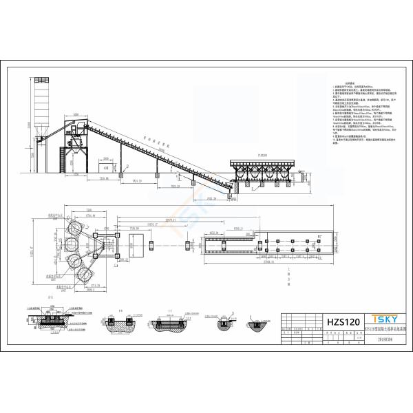120m3/h Stationary Batching Plant
