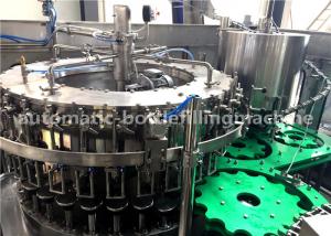 China Carbonated Soda Beverage Glass Bottle Filling Machine / Packaging Equipment on sale