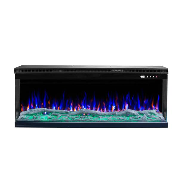 43'' Multi Sided Electric Fireplace 6 Colors Atmosphere Light Remote Control